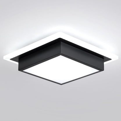 32W Hallway Ceiling Light, Kitchen Ceiling Light, 6000K Cold White Flush Mount Ceiling Lamp, Square Modern LED Lighting Fixtures for Living Room Bedroom Bathroom Kitchen