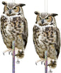 2PCS Fake Owl Plastic Owl to Scare Pigeon for Outdoor