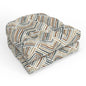 Pillow Perfect Geometric Indoor/Outdoor Wicker Chair Seat Cushion, Tufted, Weather, and Fade Resistant, 19" x 19", Estie Rattan, 2 Count - color: Estie Rattan