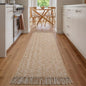 Collive Hallway Runner Rug, 2' x 6' Hand Woven Reversible Washable Entryway Rugs, Tan Cotton Modern Laundry Room Carpet Long Farmhouse Carpets for Bathroom Sink Foyer Bedroom - color: Tan/Cream, size: 2' x 6' (Rectangular)