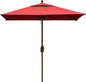 EliteShade USA 10-Year-Non-Fading Sunumbrella 6x6Ft Square Market Umbrella Patio Outdoor Table Umbrella with Ventilation(Logo Red)