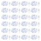 Brightown 24 Pack White LED Fairy Lights Battery Operated String Lights, 7ft 20LED Waterproof Silver Wire String Lights, Firefly Starry Moon Lights for Mason Jars DIY Christmas Wedding Party Bedroom - color: White, size: 24 Pack