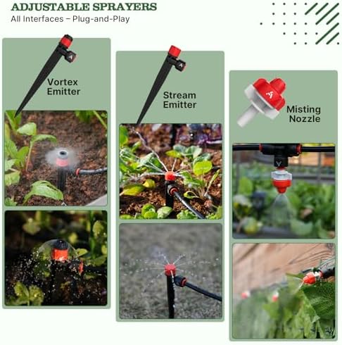 Anleolife 230FT Drip Irrigation System Kit, Complete Garden Watering System