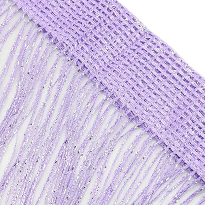 1x2M Door String Curtain Rare Flat Silver Ribbon Thread Fringe Window Panel Room Divider Cute Strip Tassel for Wedding Coffee House Restaurant Parts, Purple - color: Purple