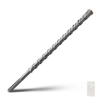 1-3/8 x 21 inch SDS Max Rotary Hammer Drill Bit, 35x540mm Carbide Tip Masonry Drill Bit for Masonry, Brick, Stone, Concrete (Length :540mm / 21 inch, 35mm (1-3/8 in) Diameter)