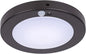 LIT-PaTH LED Flush Mount Ceiling Light, Closet Lighting Fixture with Motion Sensor and Dusk to Dawn, 10.5W, 800 Lumen, 6.2 Inch, Anti-Rust Galvanized Housing, Bronze Finish 3000K 1-Pack