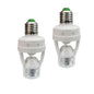 Motion Activated Light Socket,E26 Motion Security Light Bulb Socket Indoor for Front Door Porch Garage Basement Hallway Closet (2 Pack)