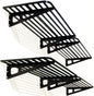 ZoffyFabrizio Garage Shelving Wall Mounted, 2-Pack 2x8ft Garages Shelving 24-inch-by-96-inch Wall Shelf Garage Storage Rack Floating Shelves, Space-Saving Black