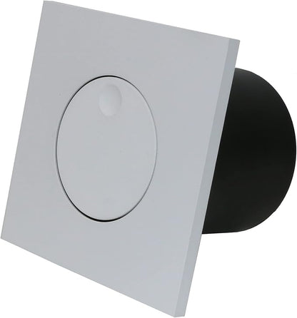 3W LED Wall Recessed Step Stair Lighting Bedside Reading Light Fixture Hidden On/Off Switch Adjustable Warm White-Finish Square
