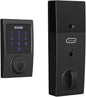 SCHLAGE BE469ZP CEN 622 Connect Smart Deadbolt with alarm with Century Trim in Matte Black, Z-Wave Plus enabled