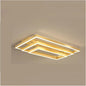 Nordic Home Decoration Salon Bedroom Decor Smart Led Lamp Lights for Room Dimmable Ceiling Light Indoor Lighting Minimalist Design(Neutral Light,Gold 3layers)