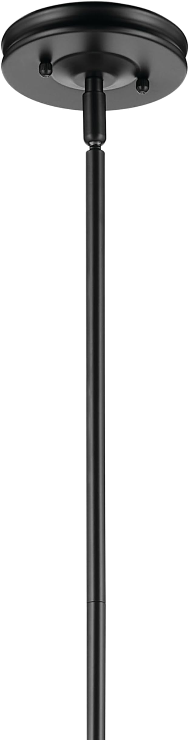 Kichler Laria 1-Light Pendant, Updated Traditional Light, Sloped Ceiling Compatible, for Kitchen with Clear Glass in Black (14.5" x 10.5"), 52774BKCLR
