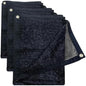 Cool Area 55% Sun Shade Cloth Mesh Tarp with Grommets for Plant Cover 6.5x10ft Patio Canopy Garden Pergola Greenhouse Car Barn Kennel Black (Pack of 3)