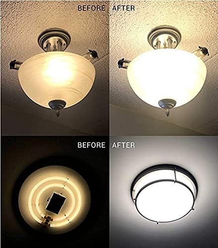 5.5" Ceiling Fan LED Light Kit, 6.73" Overall, 5CCT 2700K-5000K, 23W, 120V, Dimmable Retrofit LED Module for Ceiling Fixtures