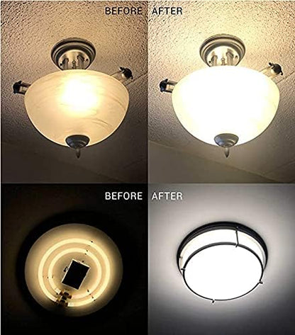 5.5" Ceiling Fan LED Light Kit, 6.73" Overall, 5CCT 2700K-5000K, 23W, 120V, Dimmable Retrofit LED Module for Ceiling Fixtures
