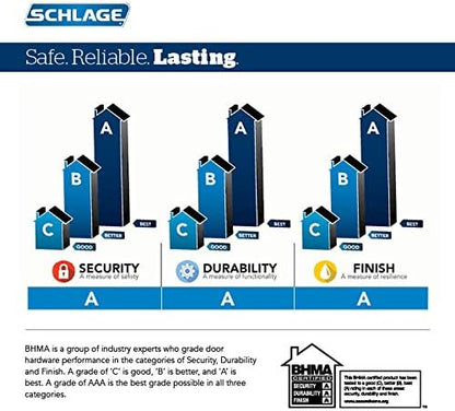 SCHLAGE BE469ZP CEN 622 Connect Smart Deadbolt with alarm with Century Trim in Matte Black, Z-Wave Plus enabled