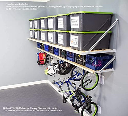 Rhino Combo Universal Garage Storage Kit - 12 feet