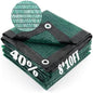 Cool Area Sun Shade Cloth with Grommets for Garden, 40% 8x10ft, Dark Green