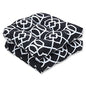 Pillow Perfect Trellis Indoor/Outdoor Tufted Wicker Seat Cushion, 2 Count, 19 x 19, Black Kirkland Black - color: Black Kirkland Black