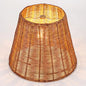 1 Pack Natural Rattan Spider Boho Lamp Shade Handwoven Indonesian Rattan, Large Wicker Woven Lampshade for Table & Floor, Boho Decor (5.9" Top × 9.8" Bottom × 7.9" Slant,Frustum Shape) - size: 5.9" Top × 9.8" Bottom × 7.9" Slant