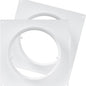 Repa Market 6 Inch Pack of 2 Duct Connector Flange – ABS Plastic Round Male Fit Vent Pipe Adapter – Wall Plate HVAC Exhaust & Intake Coupling – Airflow Fitting for Ventilation and Cooling Systems