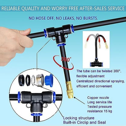 49.21FT 360° Adjustable Drip Irrigation System for Garden