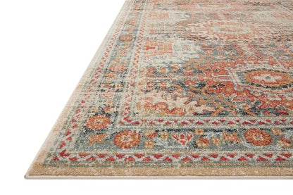 Loloi Jocelyn Collection JOC-03 Mist/Multi 2'-3" x 4'-0" .38" Thick Accent Rug - color: Mist / Multi, size: 2'3" x 4' (Rectangular)
