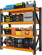 Heavy‑Duty Metal Garage Shelving Unit, 3000 LBS Total Load Capacity