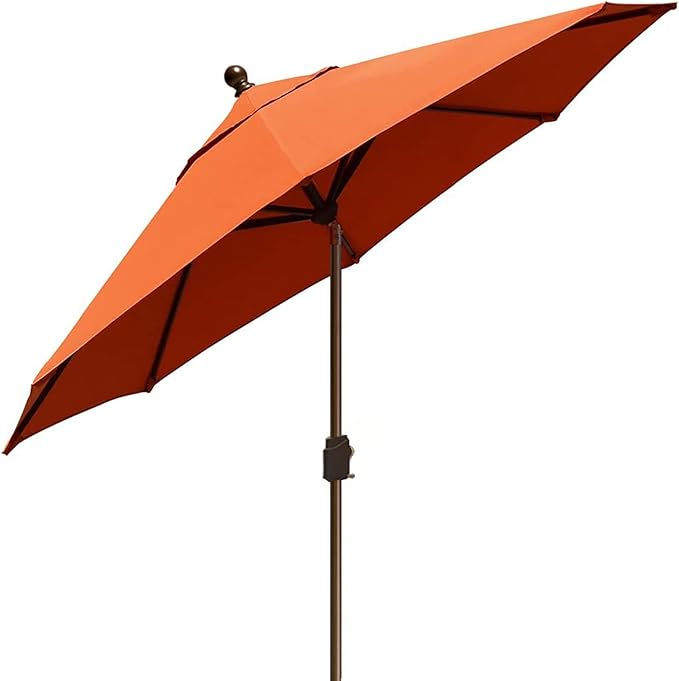 EliteShade USA 10-Year-Non-Fading 9Ft Market Umbrella Patio Umbrella Outdoor Table Umbrella with Ventilation, Rust