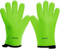 KITCHEN PERFECTION Silicone Smoker BBQ Gloves - Heat Resistant Oven Mitts