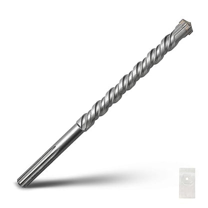 1 x 13.4 inch SDS Max Rotary Hammer Drill Bit, 25x340mm Carbide Tip Masonry Drill Bit,Concrete Drill Bit for Masonry, Brick, Stone, Concrete (Length :340mm / 13.4 inch, 25mm (1 in) Diameter)
