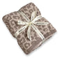 Soft Fuzzy Fluffy Leopard Knitted Throw Blanket,Cozy Plush Fleece Comfy Microfiber Blanket for Couch Sofa Bed,Linen/Warm Gray - color: Linen/Warm Gray, size: 50"x60"