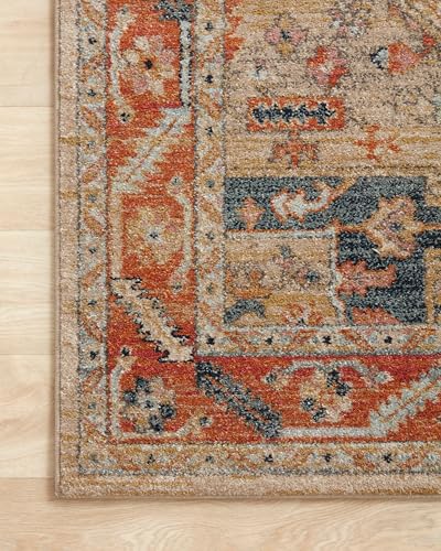 Loloi Jocelyn Collection JOC-01 Sand/Multi 2'-3" x 4'-0" .38" Thick Accent Rug - color: Sand / Multi, size: 2'3" x 4' (Rectangular)