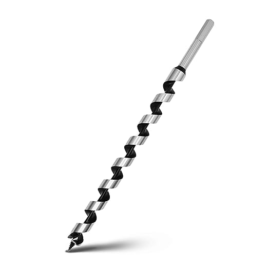 5/8 x 13.8 inch Auger Drill Bit for Wood,Hex Shank Ship Auger Bit for Soft Wood, Hard Wood, Plastic, Composite Materials and DIY Projects