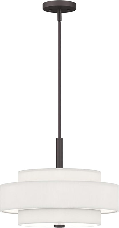 Livex Lighting 50874-07 Meridian 4-Light Pendant, Bronze