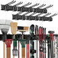 TIDYME Garage Wall Organizer, Shovel Holder Wall Mount, 96" Double Hooks