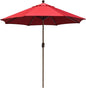 EliteShade USA 10-Year-Non-Fading 10Ft Market Umbrella Patio Umbrella Outdoor Table Umbrella with Ventilation, Logo Red
