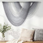 Tempospark Large Macrame Wall Hanging, 59x39 Inch Boho Wall Hanging, Macrame Wall Art Hand-dyed Ombre Design for Bedroom Living Room Apartments Entryways, or Above Bed - color: Gray