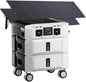 IEE SP5000 Portable Power Station & Solar Generator with 2×500W Panels Included,5000W (Peak 9000W) 5120Wh EV-Grade LFP Batteries,120/240V Dual Voltage,3500W 1.6H Fast Charge,APP&EPS for Home Backup.