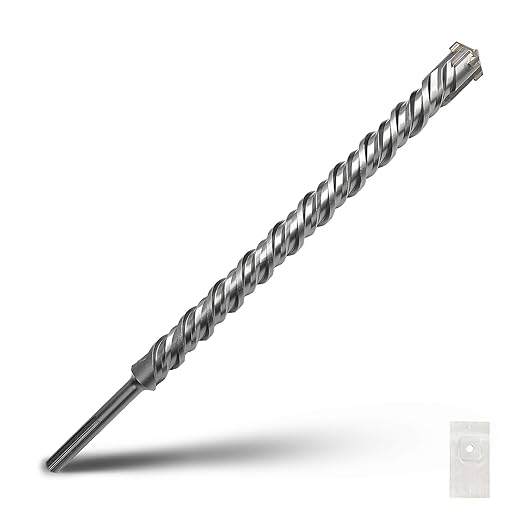 1-1/2 in x 39 inch SDS Max Rotary Hammer Drill Bit,38x1000mm Carbide Tip Masonry Drill Bit for Brick, Stone, Concrete (Length :1000mm / 39 inch, 38mm (1-1/2 in) Diameter)