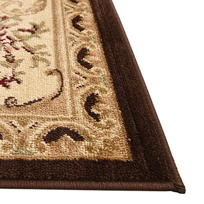 Unique Loom Versailles Collection Area Rug - Henry (2' x 3' 1" Rectangle Brown/Cream) - color: Brown/Cream, size: 2'2" x 3'1" (Rectangular)
