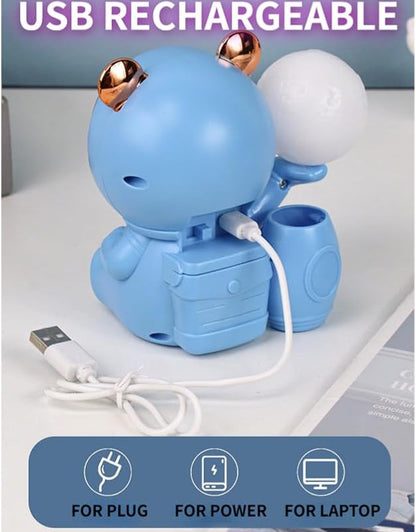 Cartoon Led Night Light for Kids with USB Rechargeable,Cute Birthday Gifts for Boys and Girls,Kawaii Room Decor Desk Accessories for Bedroom,Nursery Night Lamp for Baby (Pink)