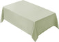 VidaFete 1 Pack Tablecloth 90 * 156inch Rectangle Table Cloth Polyester, Stain Wrinkle Resistant Polyester Dining Table Cover for Kitchen Dinning Party Wedding Tabletop Buffet Decoration(Sagegreen)