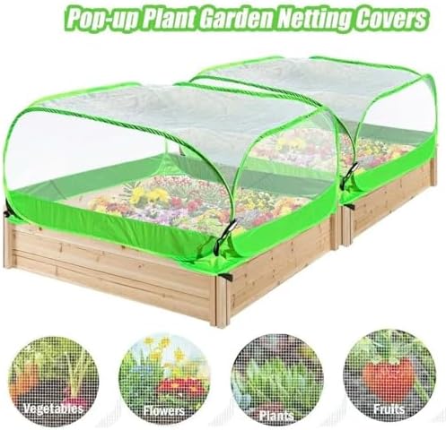 Garden Mesh Plant Cover Outdoor Plant Protector Enclosure Raised Bed Bird and Pest Protection Guard 1PC