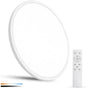 20 Inch Dimmable Large LED Flush Mount Ceiling Light, 43W, 3200LM, 3000K-6500K Stepless CCT, Dimmable with Remote Ceiling Light, Round Flat Panel Fixture for Living Room, Bedroom,Kitchen (White)