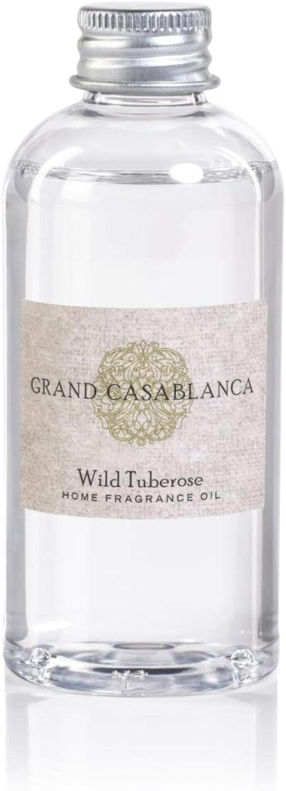 Zodax Grand Casablanca Porcelain Oil Diffuser Refills - 3.38 Oz/2 Count - Wild Tuberose