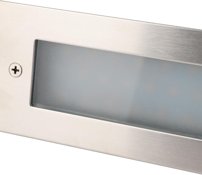 LED Step Light, Weatherproof Aluminum Alloy Stair Wall Lighting for Indoor Outdoor Stairs Steps Basements Corridors, Warm White 3000K, 17cm Length