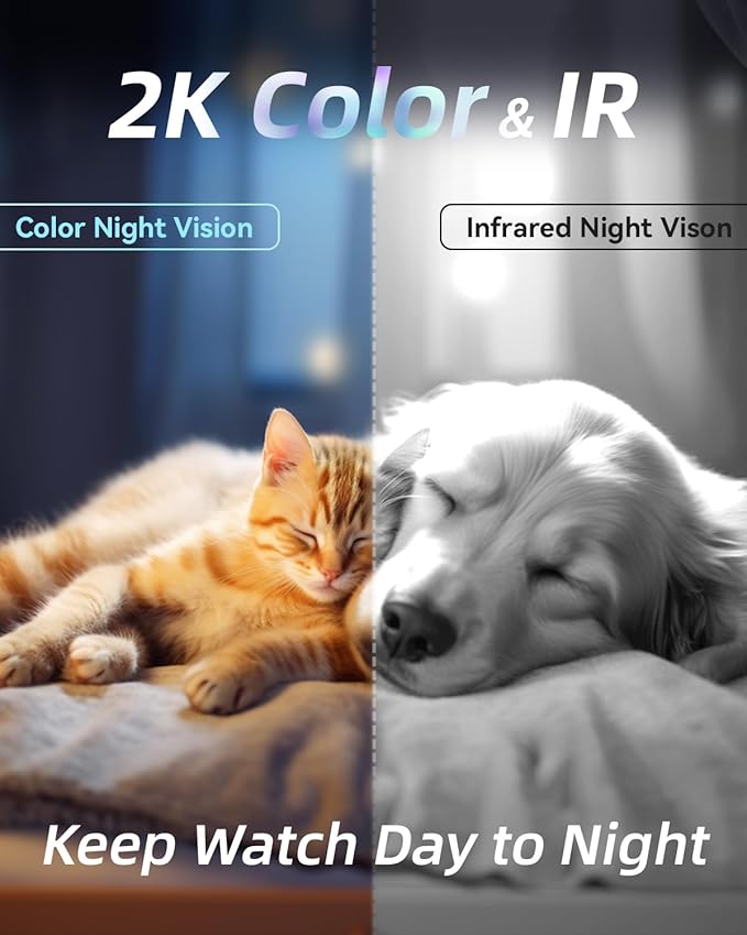 blurams Cameras for Home Security, 2K Pet Camera with Phone App, 5GHz/2.4GHz Dual-Band, 360° PTZ Indoor Cameras, 2-Way Talk, Motion Tracking, Color/IR Night Vision, Cloud&SD, Works with Alexa (4Pack)