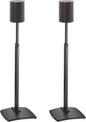 Sanus Height-Adjustable Speaker Stands Pair for Sonos Era 100™ - Premium Speaker Stand w/Durable Steel Design & Built-in Cable Managment - Easy DIY Install - Black