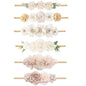 6pcs Baby Headbands Nweborn Flower Hair Bows for Girls-Infant Elastic Hair Band Bows Wraps Baby Headband Hair Accessories Gifts for Toddles